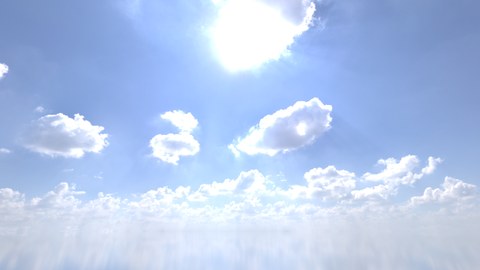 曝光 0 档：云大多变成白色平块，天空发白。